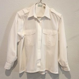 FoxCroft Collard Blouse, Size S, Gently Worn
